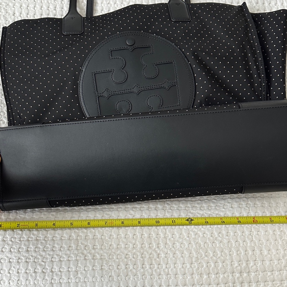Tory Burch Black Polka Dot Tote - Picture 3 of 6